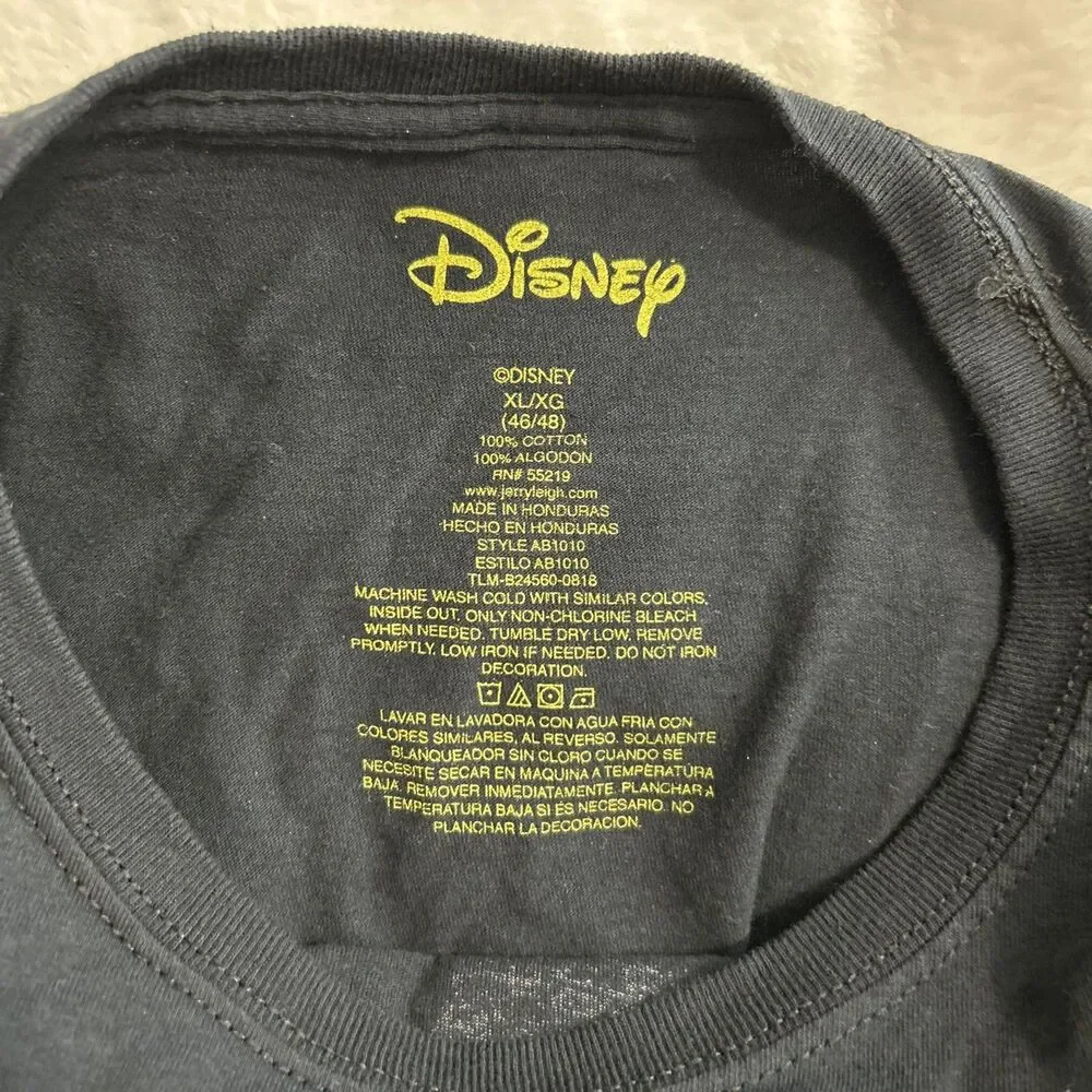 Disney Mickey Mouse 90 Years of Mickey Black T-Shirt Adults Size XL 2018 Unisex